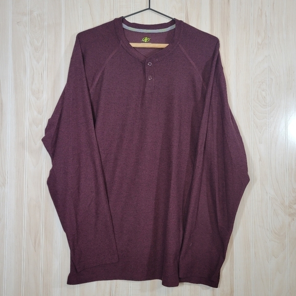 NordicTrack Men’s Long Sleeve Shirts - Blue & Purple, set of 2 - Picture 3 of 11